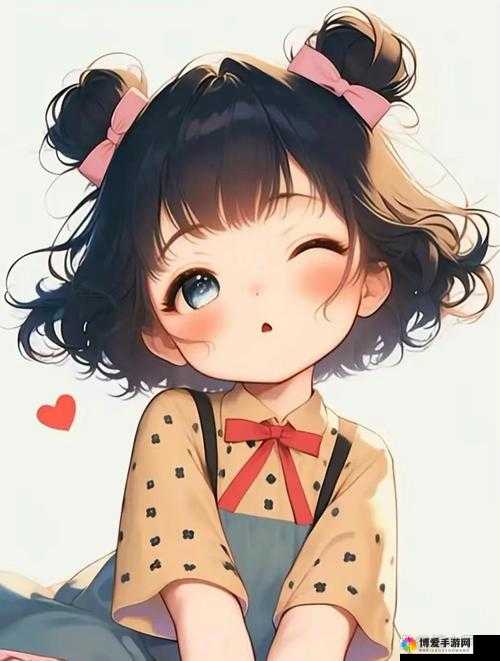 可爱少女卡通形象：展现纯真与俏皮的魅力