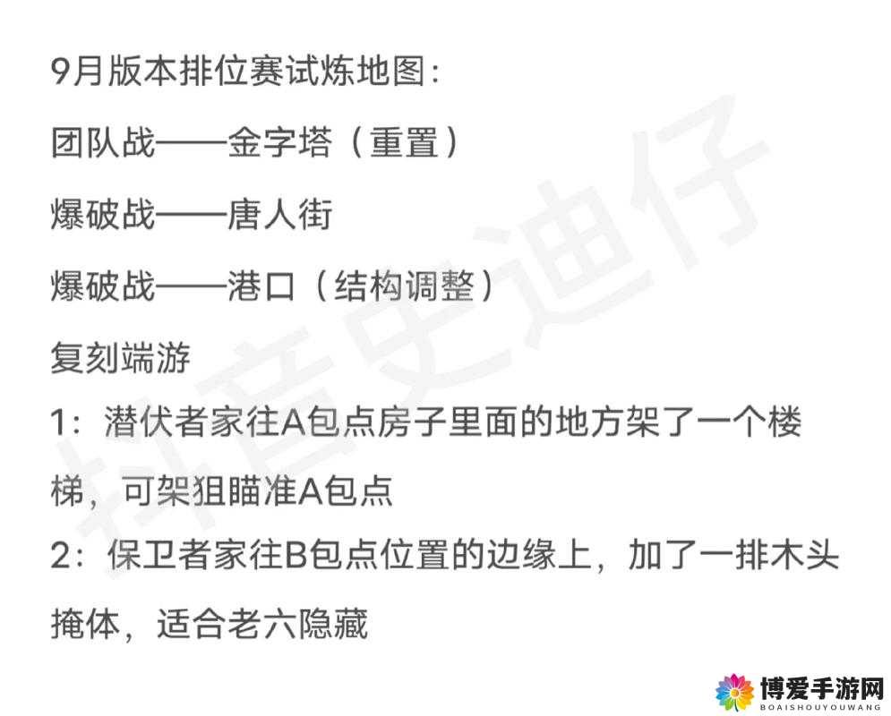 CF手游，金字塔AB点卡点秘籍，团队协作制胜之道