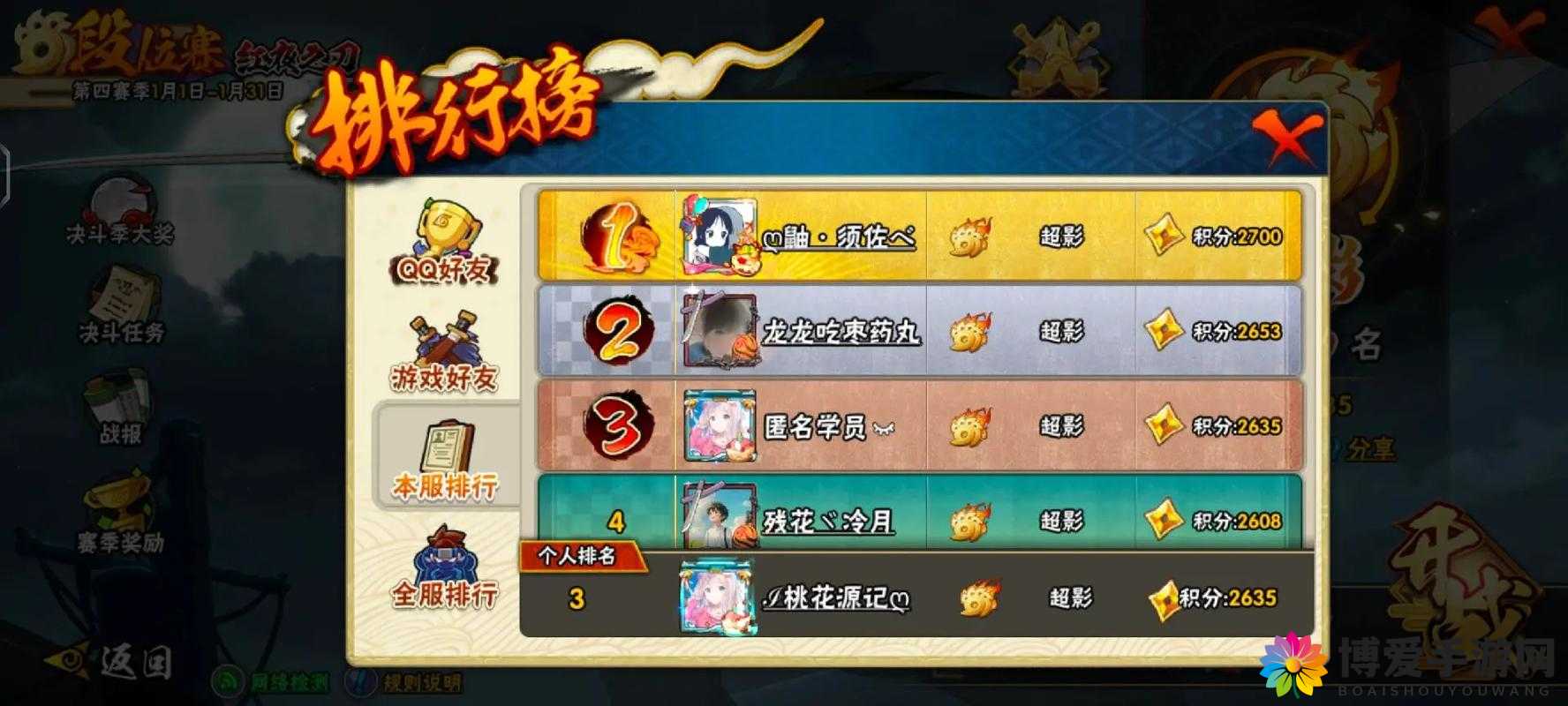 火影忍者手游赛季大奖揭晓，超影段位豪取6000金震撼来袭！