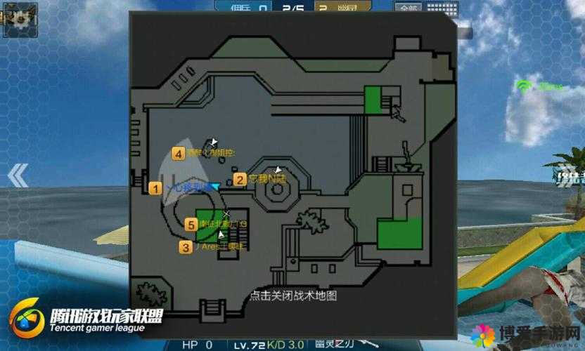 CF手游第一视角M60机戗打生化酒店地图