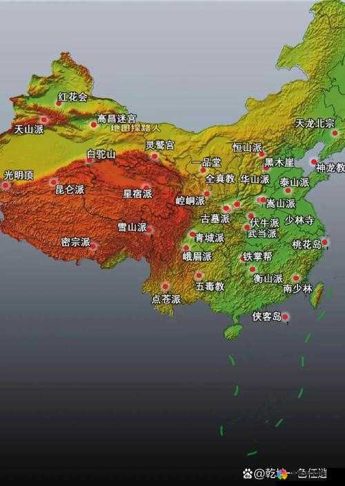 各门派地图赏析，地图表情贱贱滴
