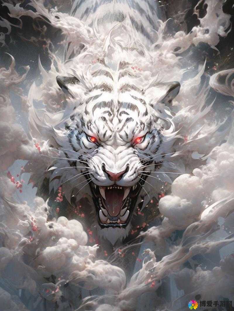 白虎飞逼:神秘白虎的震撼翱翔