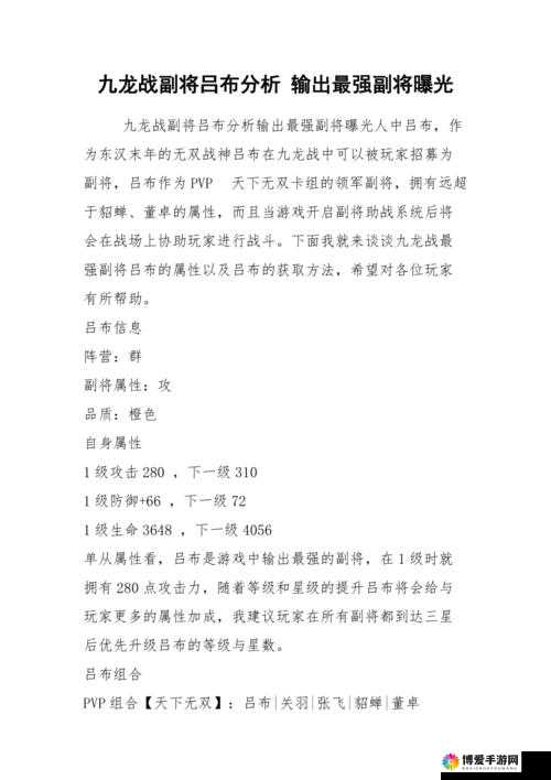九龙战普攻技能分析攻略，资源管理的艺术
