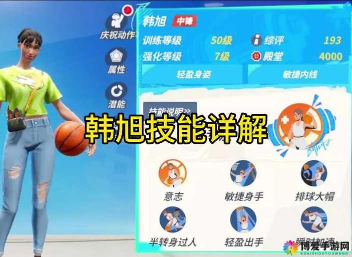 全明星街球派对韩旭潜能推荐：全方位解析韩旭潜能提升之道