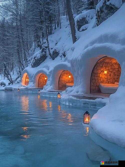 在雪屋温泉旅馆 120m 的温暖中，邂逅梦幻的冰雪世界