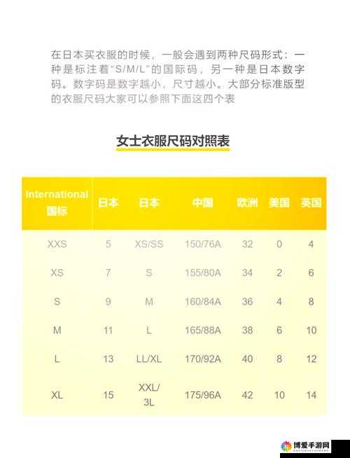 欧洲尺码、日本尺码专线美国又：尺码背后的文化差异与全球化挑战