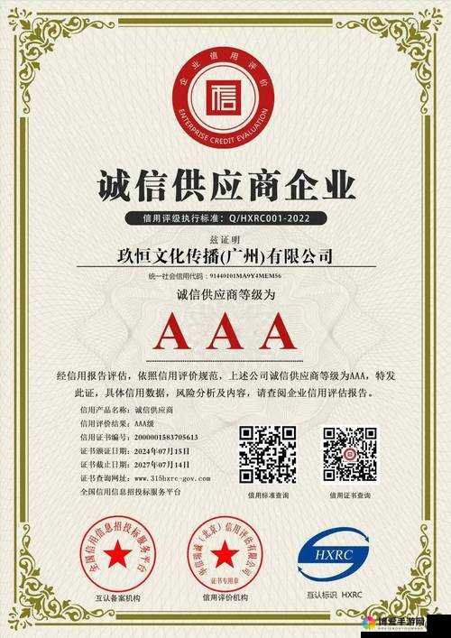 AAAAA 级别：引领行业至高标准的卓越典范