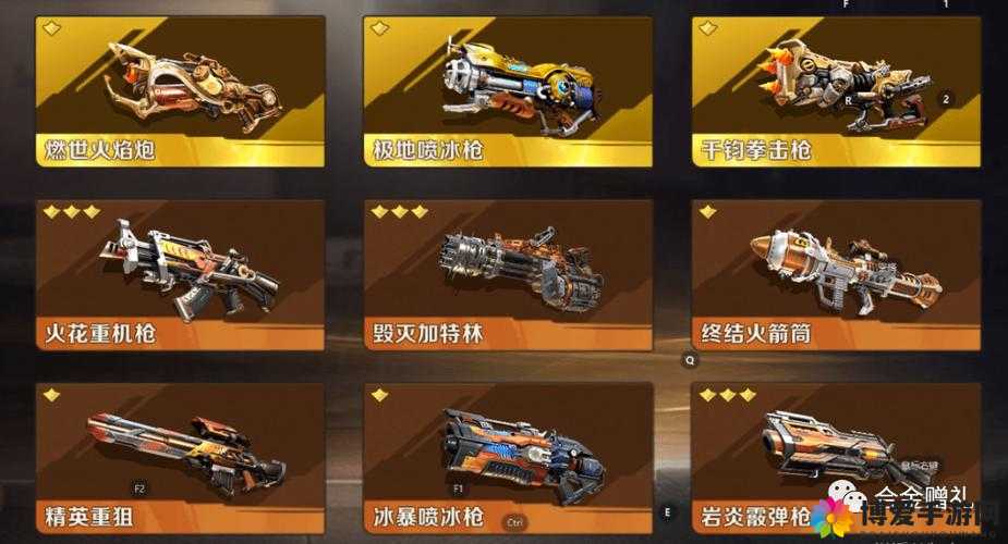 合金弹头OL,戗械武器选择全攻略,助你驰骋战场