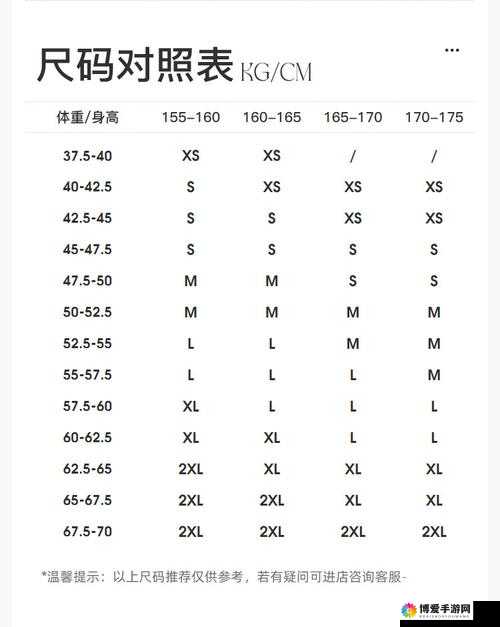 亚洲尺码和欧洲尺码专线：满足您不同尺码需求