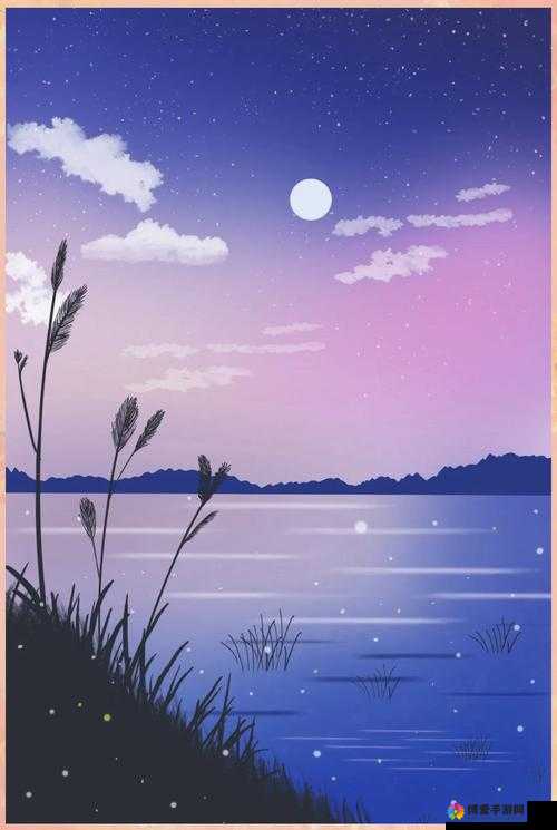 水边之夜未增减板的静谧之夜晚景描绘