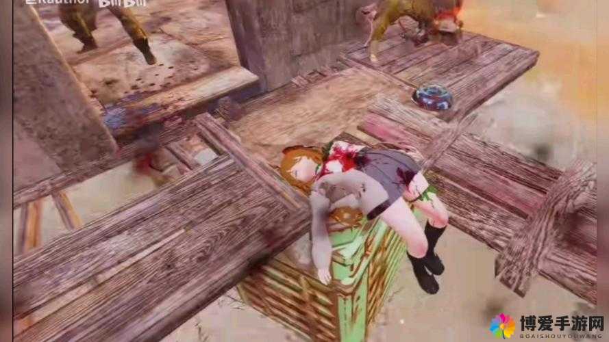 逆战女角色死亡姿势：被怪物贯穿身体后倒地