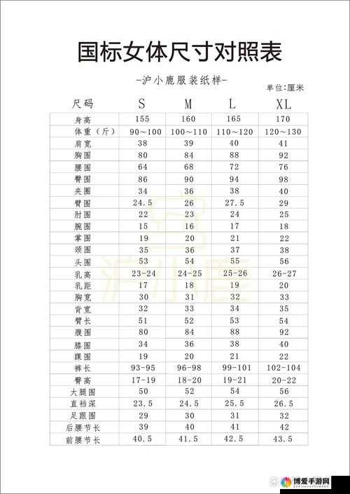 国产尺码和欧洲尺码表 2023 ：最新最全的尺码对照指南