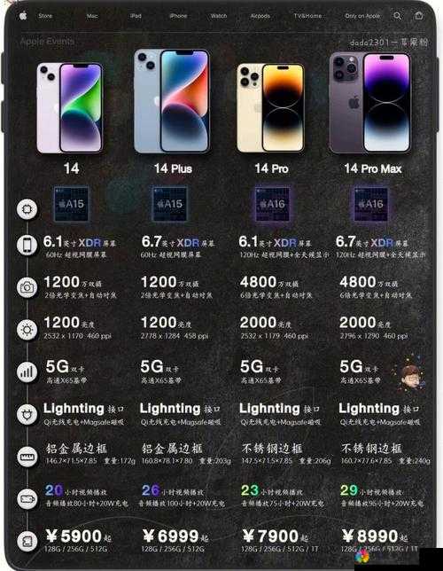 iPhone 14 欧美日韩版本对比：差异与特点全解析