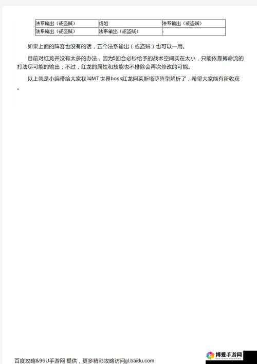 我叫MT世界BOSS红龙阿莱斯塔萨攻略