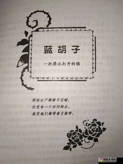 毁童话之毁格林童话蓝胡子：别样暗黑童话解读