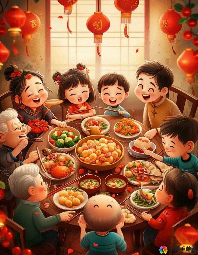 过年印象最深的事情：一家人围坐在一起吃年夜饭看春晚温馨无比