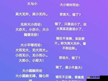 B 大与小的好处：深入探讨其在不同场景中的具体体现和影响
