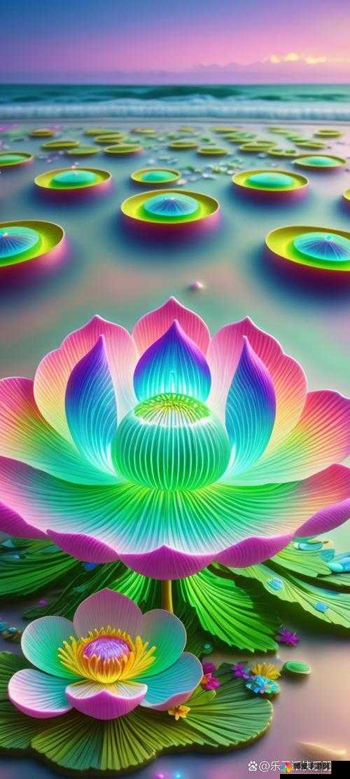 金刚杵庄严进入圣洁莲花绽放奇幻之境