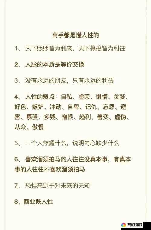 高手经验分享：成功背后的深度洞察与智慧秘诀