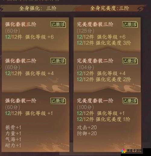 凡仙之强化装备的细节解析