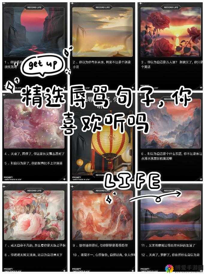 提问：m喜欢听辱骂句子，究竟有哪些精选值得关注？或者：当下热门，m喜欢的那些辱骂句子精选都有啥？