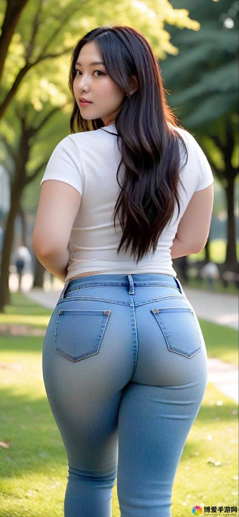 紧身牛仔裤美女蜜桃臀的完美展现：时尚与性感的极致融合，如何打造迷人曲线？