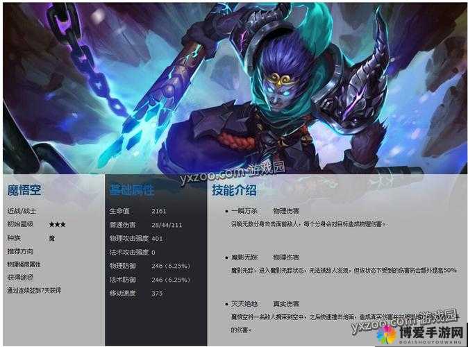 乱斗西游魔悟空怎么样，魔悟空属性技能详解