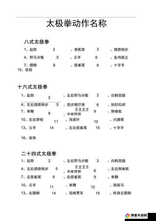 八式太极拳口令详解：初学者必学的动作要领与呼吸技巧