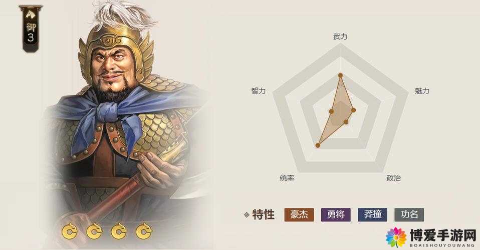 锤子三国武将潘凤属性分析 天赋技能图鉴一览