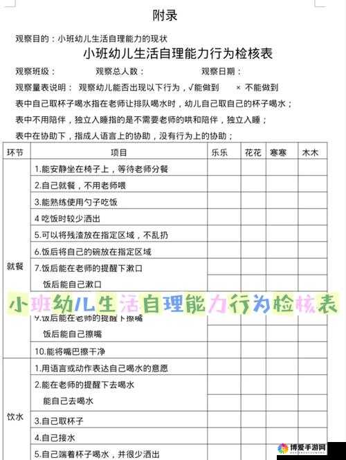 3 岁幼儿自评 10 条，你家孩子做到了几条？