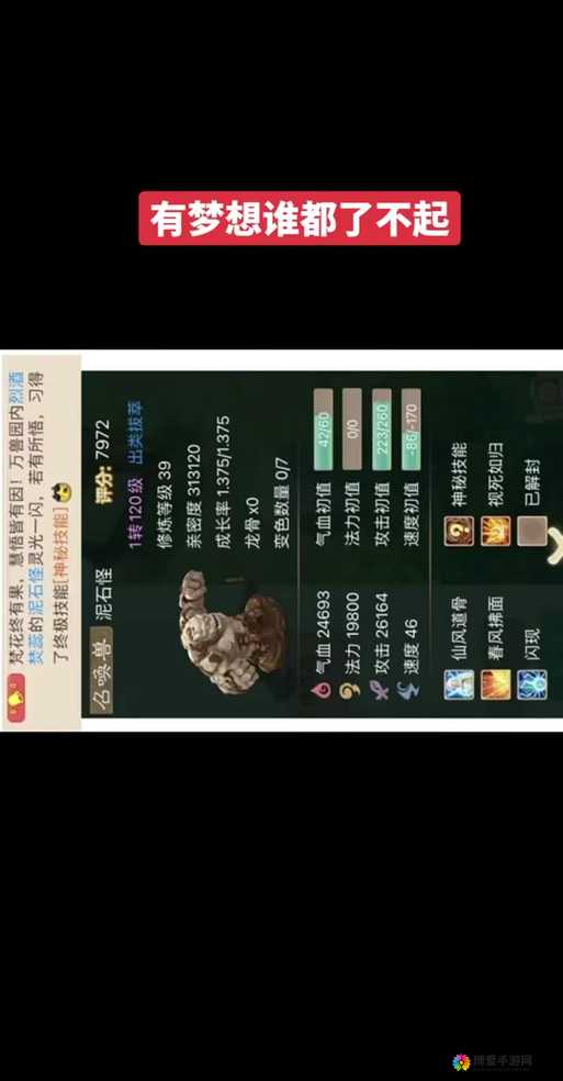 大话西游手游泥石怪怎么加点与捕捉攻略