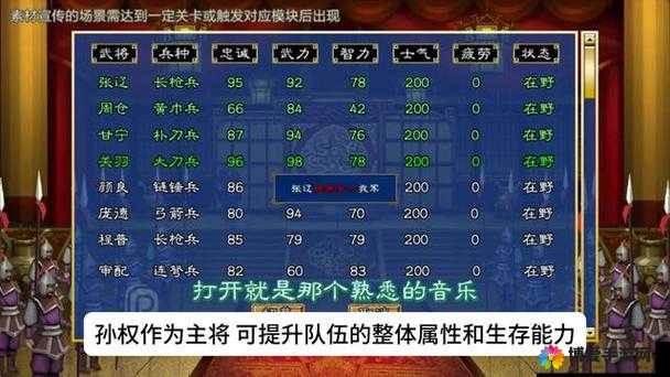 我的三国手游，三大骁勇武将属性全揭秘