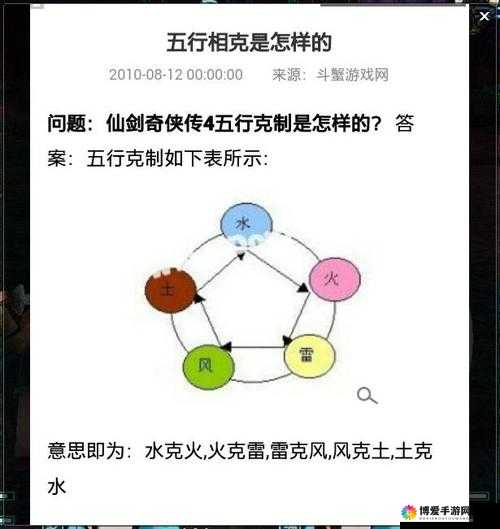 仙剑奇侠传手游五行属性职业相克攻略详解